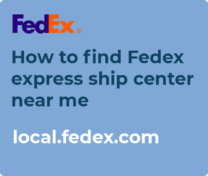 fedex express ship center